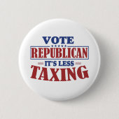 Stemrepublikein het is minder belastend ronde button 5,7 cm (Voorkant)