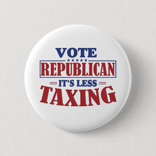 Stemrepublikein het is minder belastend ronde button 5,7 cm (Voorkant)