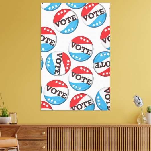 Stemruitbadge Canvas Afdruk (Insitu (Woonkamer))