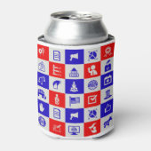 Stemstem Verenigde Staten Blikjeskoeler (Blikje Voorkant)