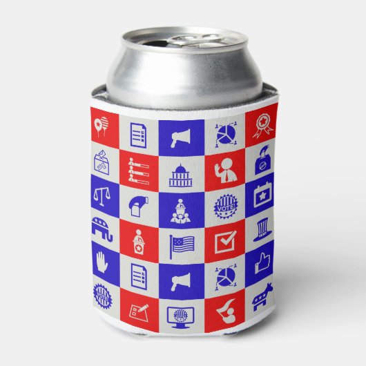 Stemstem Verenigde Staten Blikjeskoeler (Blikje Voorkant)