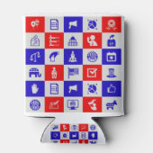 Stemstem Verenigde Staten Blikjeskoeler (Achterkant)