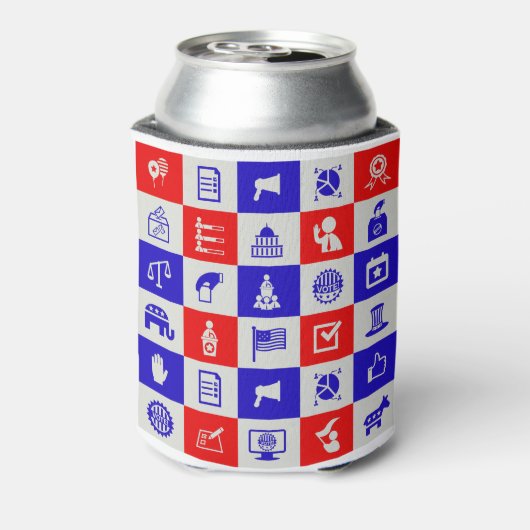 Stemstem Verenigde Staten Blikjeskoeler (Blikje Achterkant)