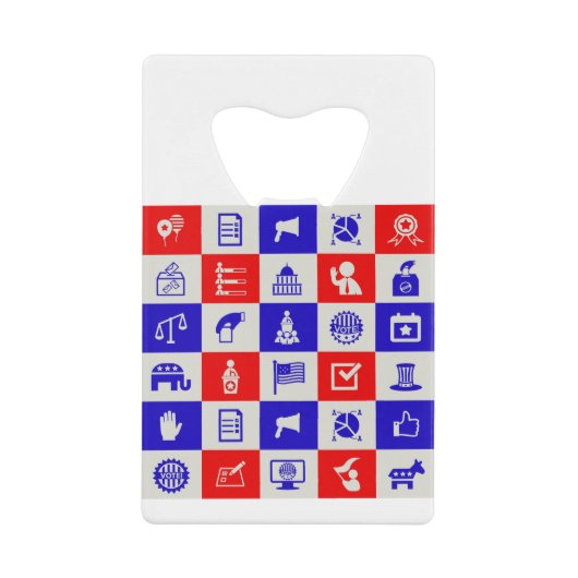 Stemstem Verenigde Staten Creditkaart Flessenopener (Voorkant)