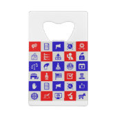 Stemstem Verenigde Staten Creditkaart Flessenopener (Achterkant)