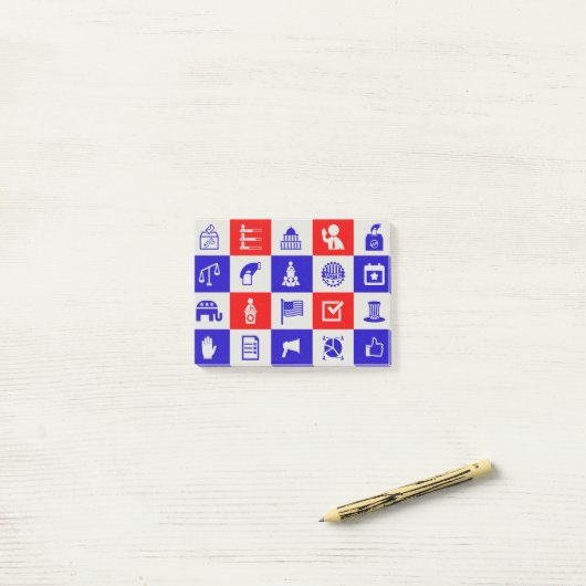 Stemstem Verenigde Staten Post-it® Notes (Op bureau)