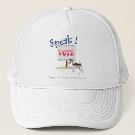 Stemstem voor Wire Fox Terrier Trucker Pet (Voorkant)