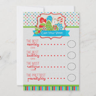 Stemstembiljetten voor kerstkoekjes