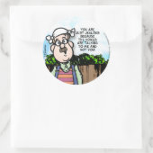 Stemstemmen Ronde Sticker (Tas)