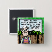 Stemstemmen Vierkante Button 5,1 Cm (Voorkant /achterkant)