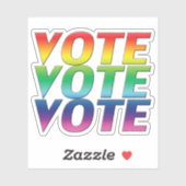 "Stemstemming" Pride lgbtq lgbt kleuren - Sticker (Vel)