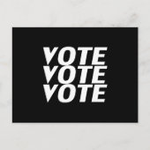 "Stemstemming zwart wit" Briefkaart (Voorkant)