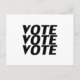 "Stemstemming zwart wit" Briefkaart