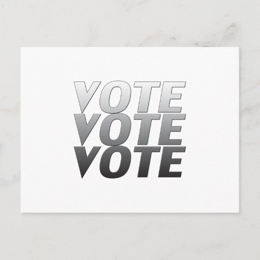 "Stemstemming" zwarte grijze grijs Briefkaart (Voorkant)