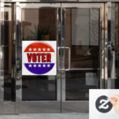 Stemster Raamsticker (Kantoordeur)