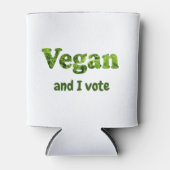 Stemster Vegan-activiste aanpassen Blikjeskoeler (Voorkant)