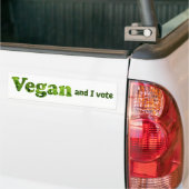 Stemster Vegan-activiste aanpassen Bumpersticker (Op Truck)