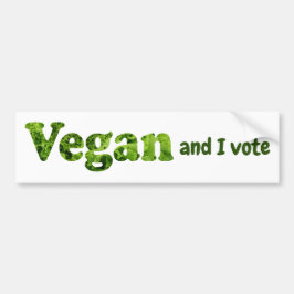 Stemster Vegan-activiste aanpassen Bumpersticker