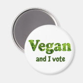 Stemster Vegan-activiste aanpassen Magneet (Voorkant / Achterkant)