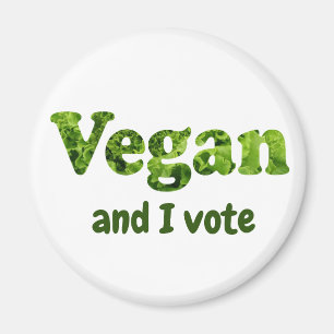 Stemster Vegan-activiste aanpassen Magneet