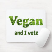 Stemster Vegan-activiste aanpassen Muismat (Met muis)