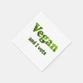 Stemster Vegan-activiste aanpassen Servet (Hoek)