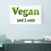 Stemster Vegan-activiste aanpassen Spandoek (Beurs)