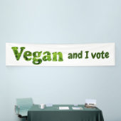Stemster Vegan-activiste aanpassen Spandoek (Beurs)