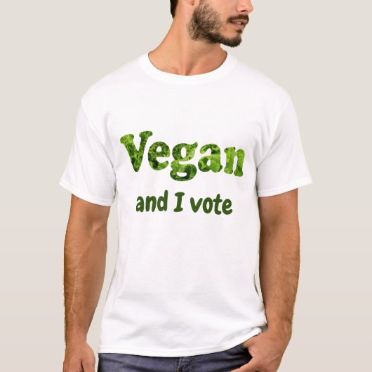 Stemster Vegan-activiste aanpassen T-shirt (Voorkant)