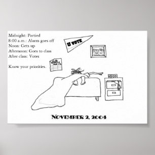 Stemster voor studenten poster