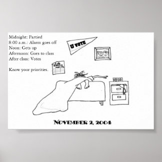 Stemster voor studenten poster