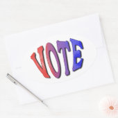 Stemstickers Ovale Sticker (Envelop)