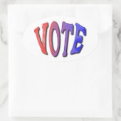 Stemstickers Ovale Sticker (Tas)