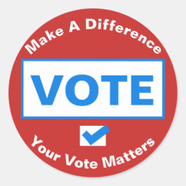 Stemstickers Ronde Sticker