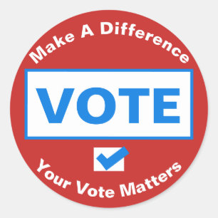 Stemstickers Ronde Sticker