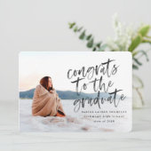 stemt in met de afstuderen aankondiging van het af (Staand voorkant)