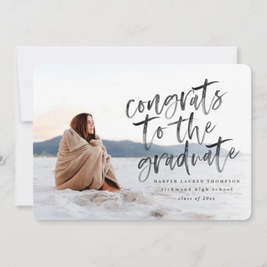 stemt in met de afstuderen aankondiging van het af (Voorkant)