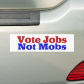 Stemtaken niet met rode blauwe tekst bumpersticker (Op auto)