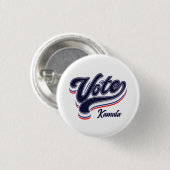 Stemtypografie - Verkiezingen Ronde Button 3,2 Cm (Voorkant /achterkant)