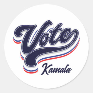 Stemtypografie - Verkiezingen Ronde Sticker