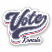 Stemtypografie - Verkiezingen Sticker (Voorkant)