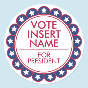 Stemuitslag 3" Rondtrekkers Ronde Sticker