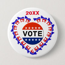 Stemuitslag Democratische Button