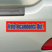 Stemuitslagen Bumpersticker (Op auto)