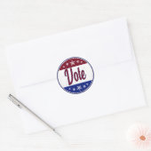 Stemverkiezingen Retro Ronde Sticker (Envelop)