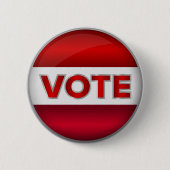 Stemverkiezingen Ronde Button 5,7 Cm (Voorkant)