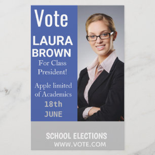 Stemverkiezingscampagne sjabloon flyer