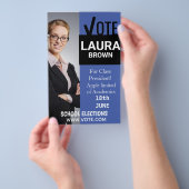 Stemverkiezingscampagne sjabloon flyer (Hand)