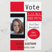 Stemverkiezingscampagne sjabloon flyer (Voorkant)