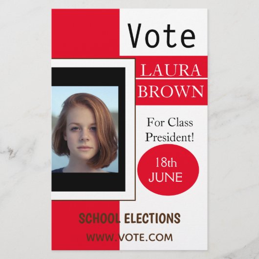 Stemverkiezingscampagne sjabloon flyer (Voorkant)